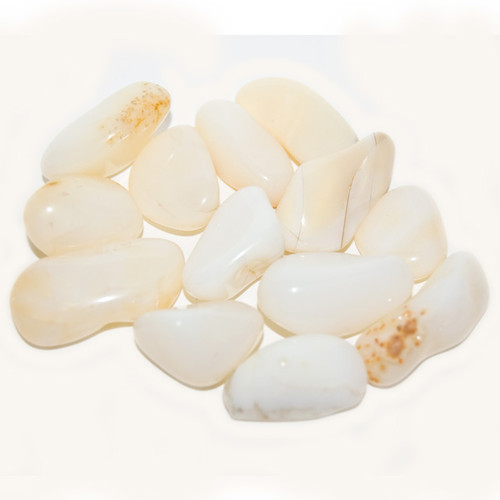 Tumbled Stone - White Opal (1 lb) Tumbled Stone - White Opal (1 lb)