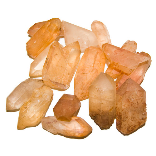 Pre-Bagged Rough Minerals - Tangerine Quartz M (1/2 lb)