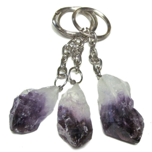 Mineral Keychains - Amethyst Rough Point (12)