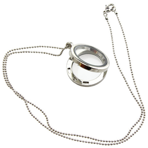 Glass Locket and Chain