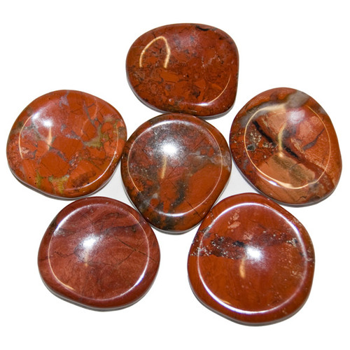 BACKORDER - Thumbstones - Brecciated Jasper (6)