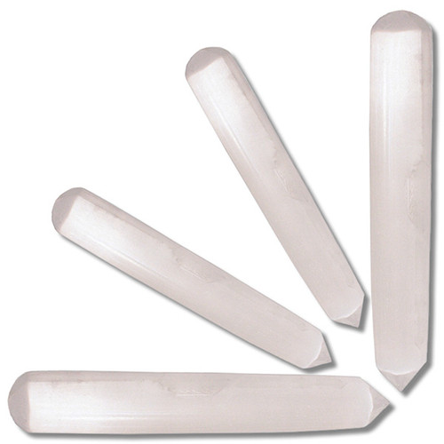 Wand - Selenite Cylindrical with Point