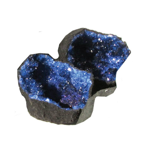 Cracked Coloured Geodes - Blue