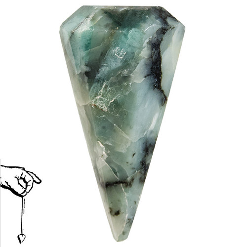 Faceted Pendulum - Emerald