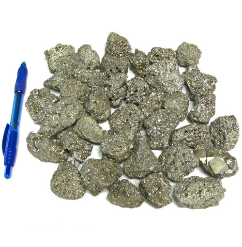Pre-Bagged Rough Minerals - Pyrite Clusters XS (1 lb)