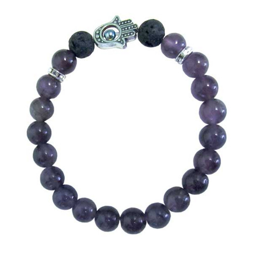 Hamsa Bracelet - Amethyst