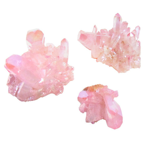 Pink Quartz Crystal Clusters