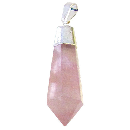Teardrop Faceted Pendant - Rose Quartz Teardrop Faceted Pendant - Rose Quartz