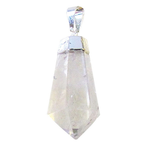 Teardrop Faceted Pendant - Clear Quartz Teardrop Faceted Pendant - Clear Quartz