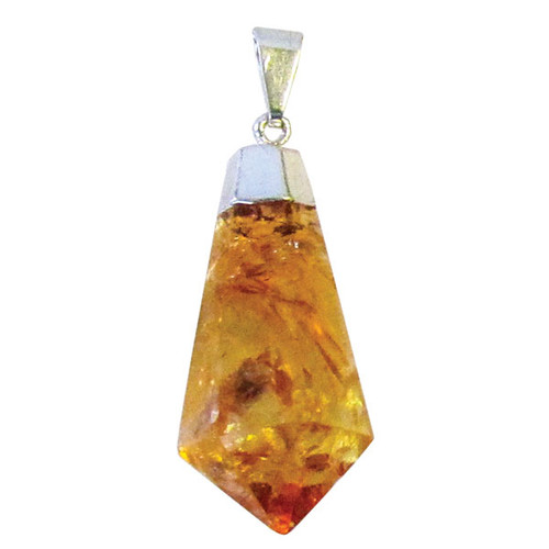 Teardrop Faceted Pendant - Citrine Teardrop Faceted Pendant - Citrine
