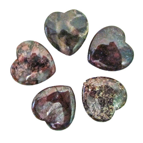 Mini Hearts - Brecciated Jasper 25 mm (12) Mini Hearts - Brecciated Jasper 25 mm (12)