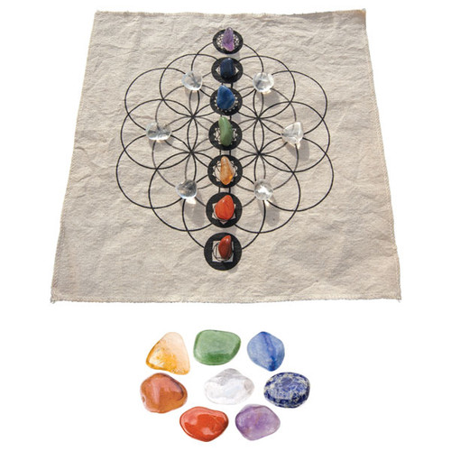Crystal Grid Kit - Seven Chakra - Balance
