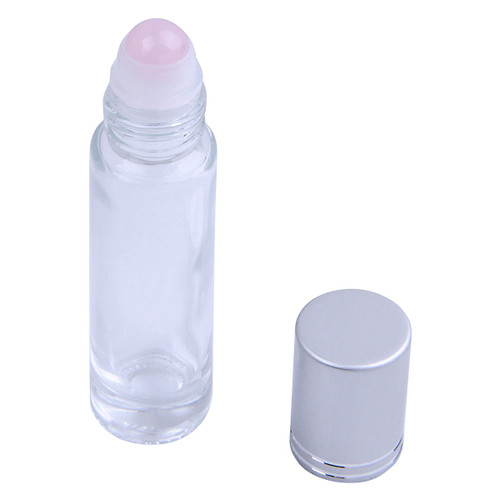 Essential Oil Roller Bottle - Rose Quartz Sphere Essential Oil Roller Bottle - Rose Quartz Sphere