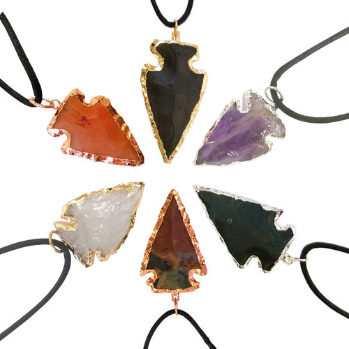 BACKORDER - Plated Arrowhead Pendants - Assorted (18) BACKORDER - Plated Arrowhead Pendants - Assorted (18)