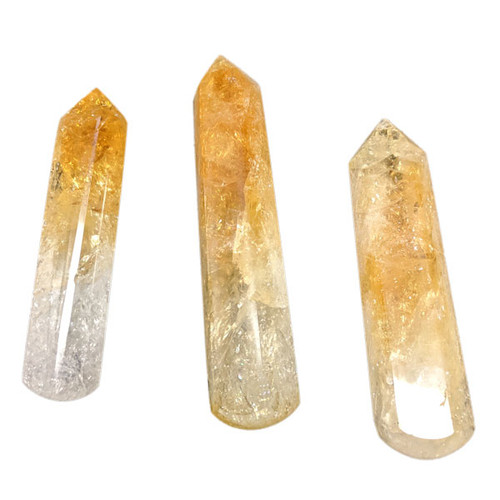 Faceted Crystal Wands - Citrine