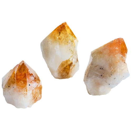 Cut Base Top Polish Point - Citrine