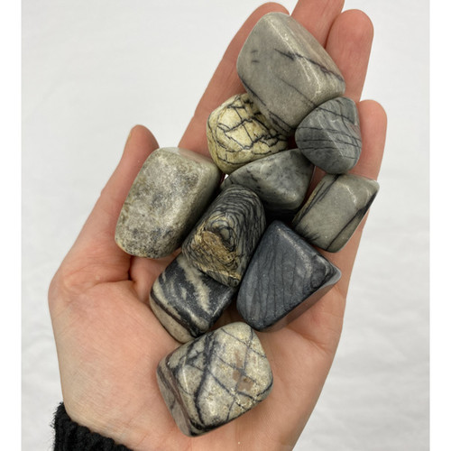 Tumbled Stone - Net (Picasso) Jasper (1 lb) Tumbled Stone - Net (Picasso) Jasper (1 lb)
