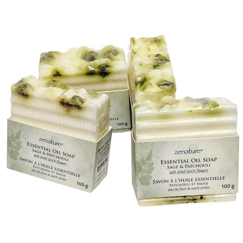 BACKORDER - Zenature Essential Oil Soap - Sage Patchouli (4)
