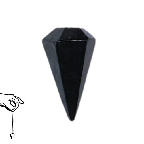 Faceted Pendulum - Shungite