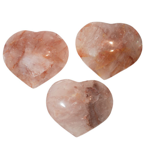 Specialty Puffy Heart - Red Hematoid Quartz Large Specialty Puffy Heart - Red Hematoid Quartz Large