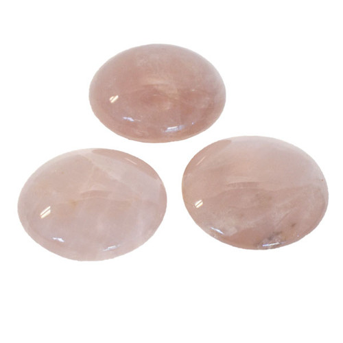 Palm Stone - Rose Quartz (Medium, Extra Grade)