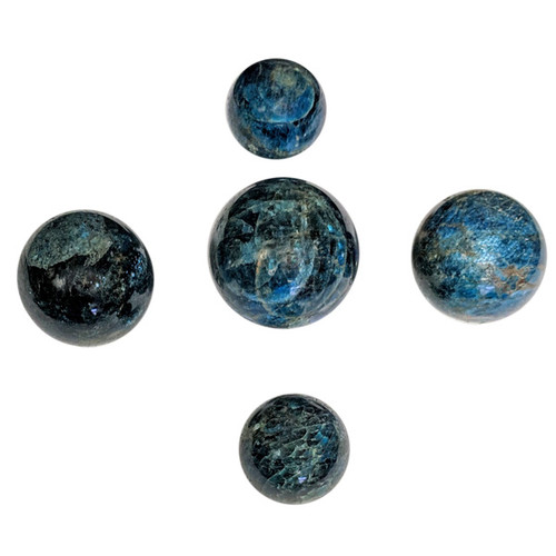 Gemstone Spheres - Blue Apatite Small
