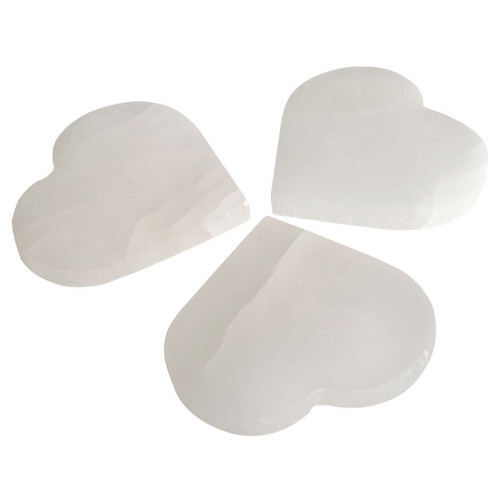 Selenite Charging Plate - Heart (10 cm) Selenite Charging Plate - Heart (10 cm)