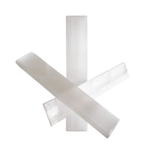Selenite Ruler / Bar Polished - Medium