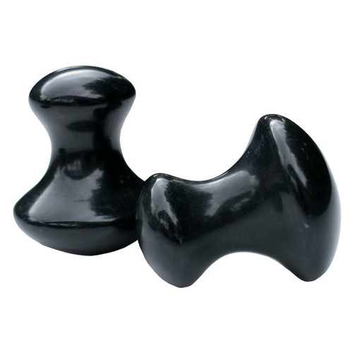 Mushroom Massage Tool - Black Obsidian