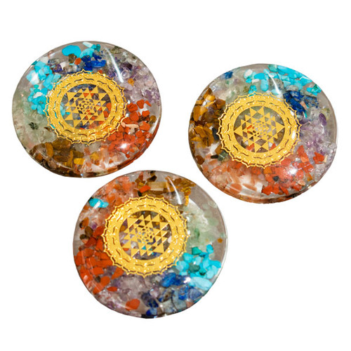 Phone Grip - Chakra Orgone with Shri Yantra