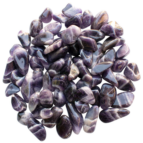 Tumbled Stone - Zebra Amethyst (1 lb)