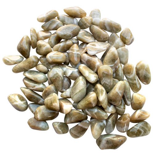 Tumbled Stone - Chevron Prasiolite (1 lb) Tumbled Stone - Chevron Prasiolite (1 lb)