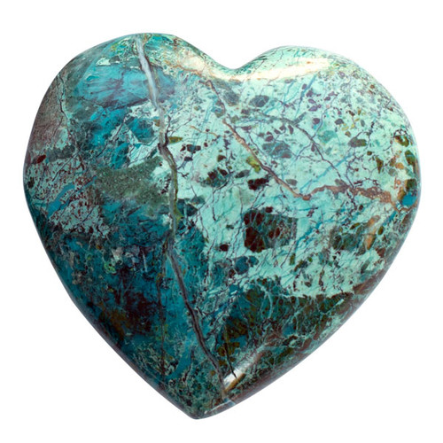 Specialty Puffy Heart - Chrysocolla Large