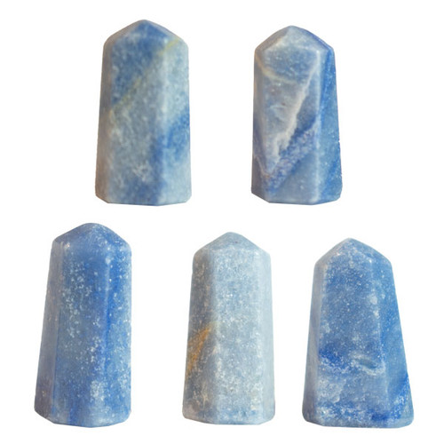 Tiny Polished Points - Blue Quartz (5) Tiny Polished Points - Blue Quartz (5)