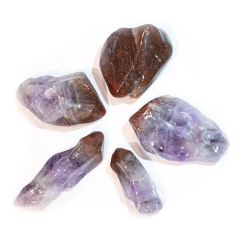 Pre-Bagged Super Seven (Cacoxenite) Points - Natural Top Polished (1/2 lb) Pre-Bagged Super Seven (Cacoxenite) Points - Natural Top Polished (1/2 lb)