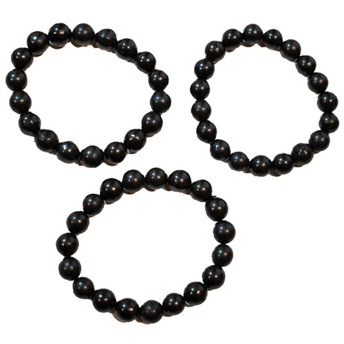 Gemstone Round Bracelet - Shungite