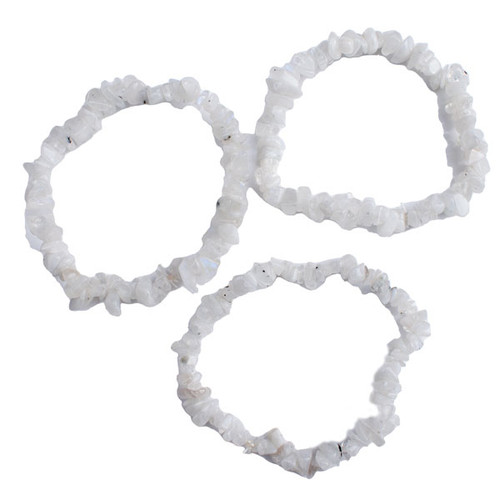 Gemstone Chip Bracelet - Blue Moonstone (3)