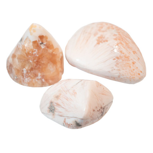 Tumbled Stone - Peach Scolecite (1/4 lb)