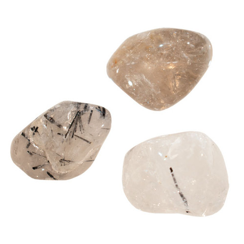 Tumbled Stone - Tourmalinated Quartz (1 lb)