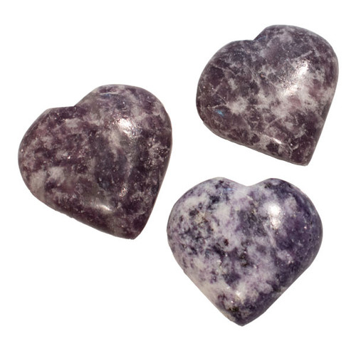 Specialty Puffy Heart - Lepidolite Specialty Puffy Heart - Lepidolite