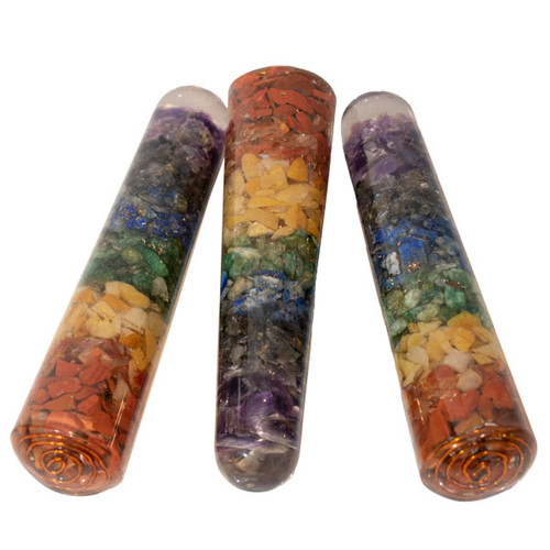 Round Wands - Chakra Orgone Round Wands - Chakra Orgone