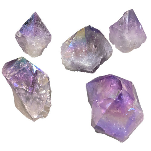 Cut Base Top Polish Point - Small Amethyst Angel Aura 