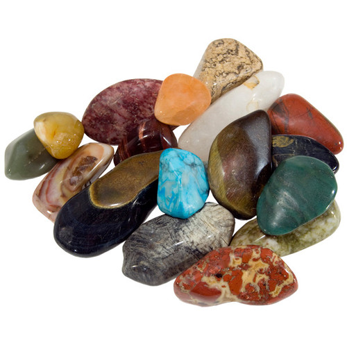 Africa Mix Tumbled Stones (11 lb) and Bags Africa Mix Tumbled Stones (11 lb) and Bags