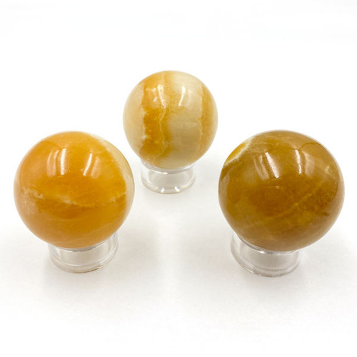 Gemstone Spheres - Orange Calcite 40 mm