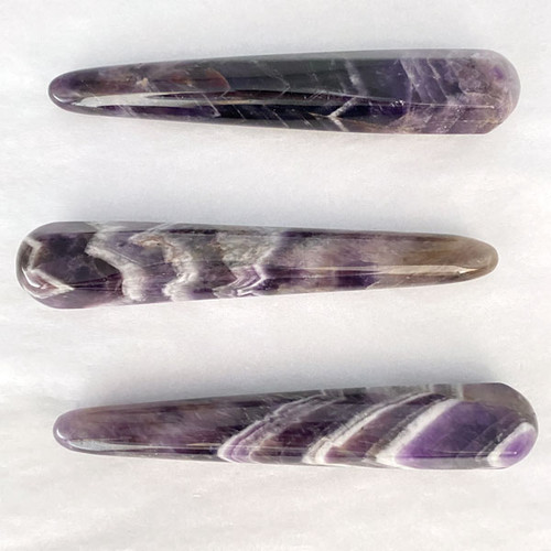 Wand - Round Edge Faceted - Amethyst Dogtooth