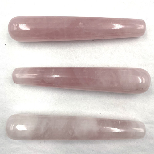 Round Slender Wands - Rose Quartz