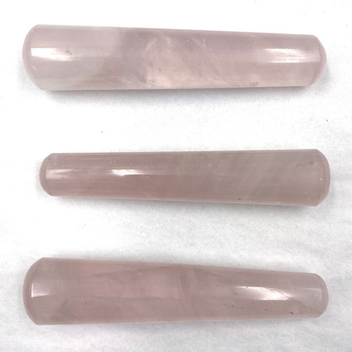 Round Slender Wands - Rose Quartz (India) Round Slender Wands - Rose Quartz (India)