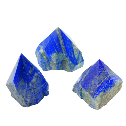 Cut Base Top Polish Points - Lapis Lazuli