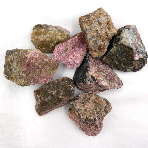 Pre-Bagged Rough Minerals - Rhodonite (2.2 lb)
