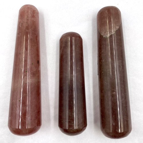 Long Teardrop Wands - Dark Red Hematoid Quartz